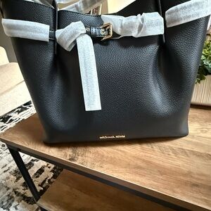 Michael Kors Black Tote with Gray Accents
